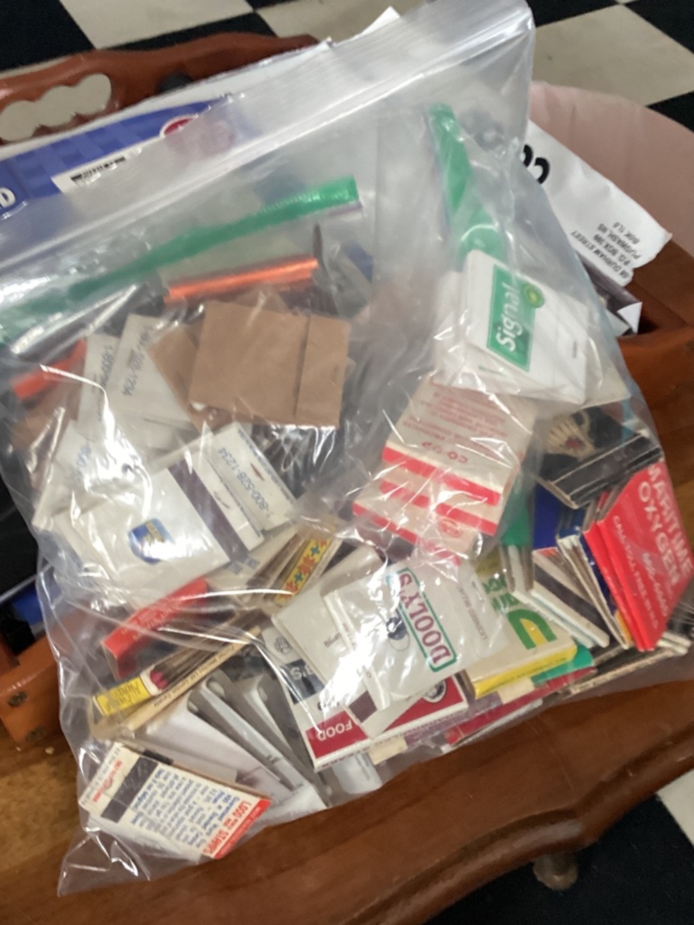 Bag of Vintage Matchbooks Assortment - Multicolor